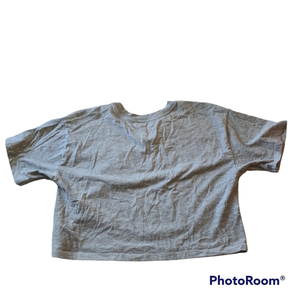 Coca‎ Cola Crop Top Size S Gray T-Shirt Coke Girls Ladies  Grey - Picture 2 of 6
